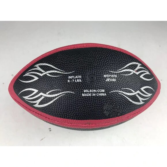 Wilson Nemesis WTF1576  NFL‎ Composite Football Junior Size 7 - Black Red White - Picture 4 of 6